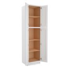 Craftsman White Shaker Utility Cabinet 24"W x 96"H Cleveland - Town Sell Cabinets