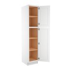 Key Largo White Utility Cabinet 18"W x 90"H Cleveland - Town Sell Cabinets