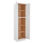 Key Largo White Utility Cabinet 24"W x 96"H Cleveland - Town Sell Cabinets