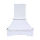 White Angled Hood 30" with Fan and Liner Cleveland - Town Sell Cabinets