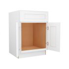 Colorado Shaker White Sink Base Cabinet 24"W Cleveland - Town Sell Cabinets