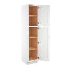 Shaker White Elite Utility Cabinet 18"W x 90"H Cleveland - Town Sell Cabinets