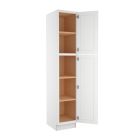 Shaker White Elite Utility Cabinet 18"W x 96"H Cleveland - Town Sell Cabinets