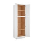 Shaker White Elite Utility Cabinet 24"W x 84"H Cleveland - Town Sell Cabinets