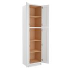 Shaker White Elite Utility Cabinet 24"W x 96"H Cleveland - Town Sell Cabinets