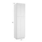 Colorado Shaker White Utility Cabinet 24"W x 90"H Cleveland - Town Sell Cabinets