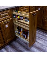 Base Cabinet Pull-out Organizer with Wood Adjustable Shelves - Fits Best in B9FHD Cleveland - Town Sell Cabinets