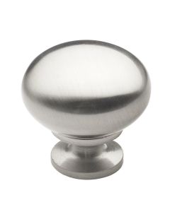 Brushed Nickel Contemporary Metal Knob 1-1/4 in Cleveland - Town Sell Cabinets