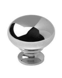 Chrome Contemporary Metal Knob 1-1/4 in Cleveland - Town Sell Cabinets