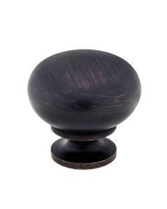 Brushed ORB Contemporary Metal Knob 1-3/16 in Cleveland - Town Sell Cabinets