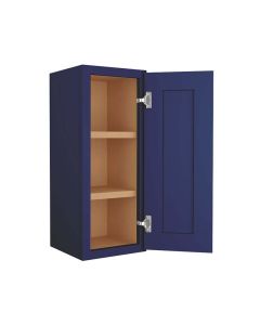 Navy Blue Shaker Wall Cabinet 12"W x 30"H Cleveland - Town Sell Cabinets