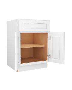 Summit Shaker White Base Cabinet 24" Cleveland - Town Sell Cabinets