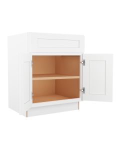 Summit Shaker White Base Cabinet 27" Cleveland - Town Sell Cabinets