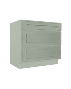 3 Drawer Base Cabinet 36" Cleveland - Town Sell Cabinets