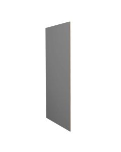 Grey Shaker Elite Refrigerator End Panel 3/4"W x 96"H Cleveland - Town Sell Cabinets