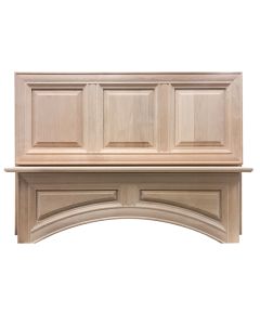 Unfinished Shaker Square Hood 36" Cleveland - Town Sell Cabinets