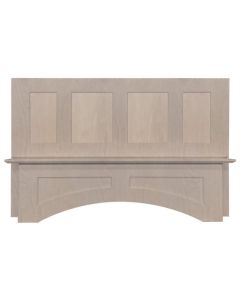 Unfinished Shaker Square Hood 48" Cleveland - Town Sell Cabinets