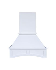 White Angled Hood 30" with Fan and Liner Cleveland - Town Sell Cabinets