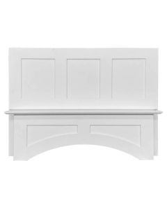 Shaker White Elite Square Hood 42" with Fan and Liner Cleveland - Town Sell Cabinets