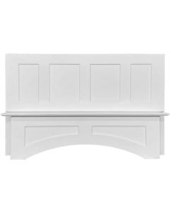 Shaker White Elite Square Hood 48" with Fan and Liner Cleveland - Town Sell Cabinets