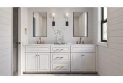 Key Largo White Bath Vanities Cleveland - Town Sell Cabinets