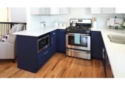 Navy Blue Shaker Cleveland - Town Sell Cabinets