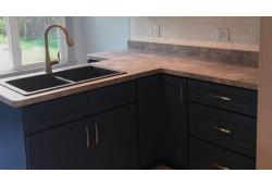 Navy Blue Shaker Cleveland - Town Sell Cabinets