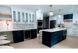 Navy Blue Shaker Cleveland - Town Sell Cabinets