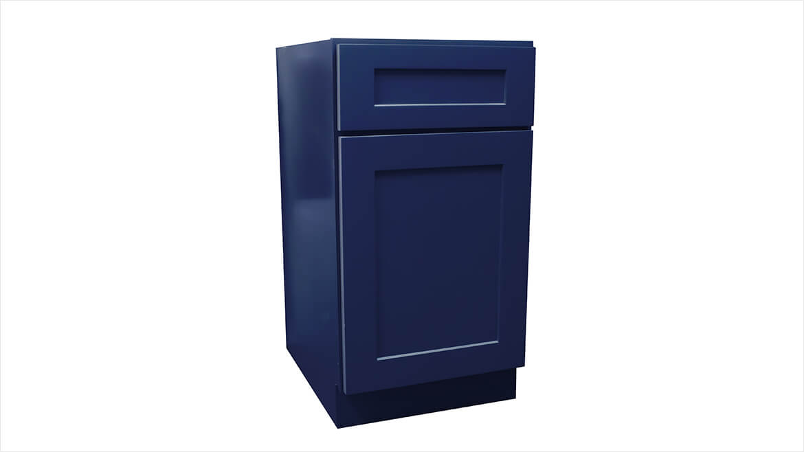 Navy Blue Shaker Cleveland - Town Sell Cabinets